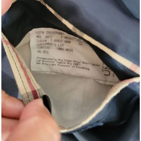 Burberry Mens Wool Blazer 46R - Picture 11 of 11